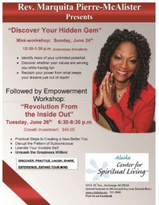 Picture of Marquita and Description of workshops