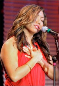 Faith Rivera Singing on stage