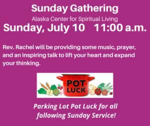 Sunday svc and potluck info